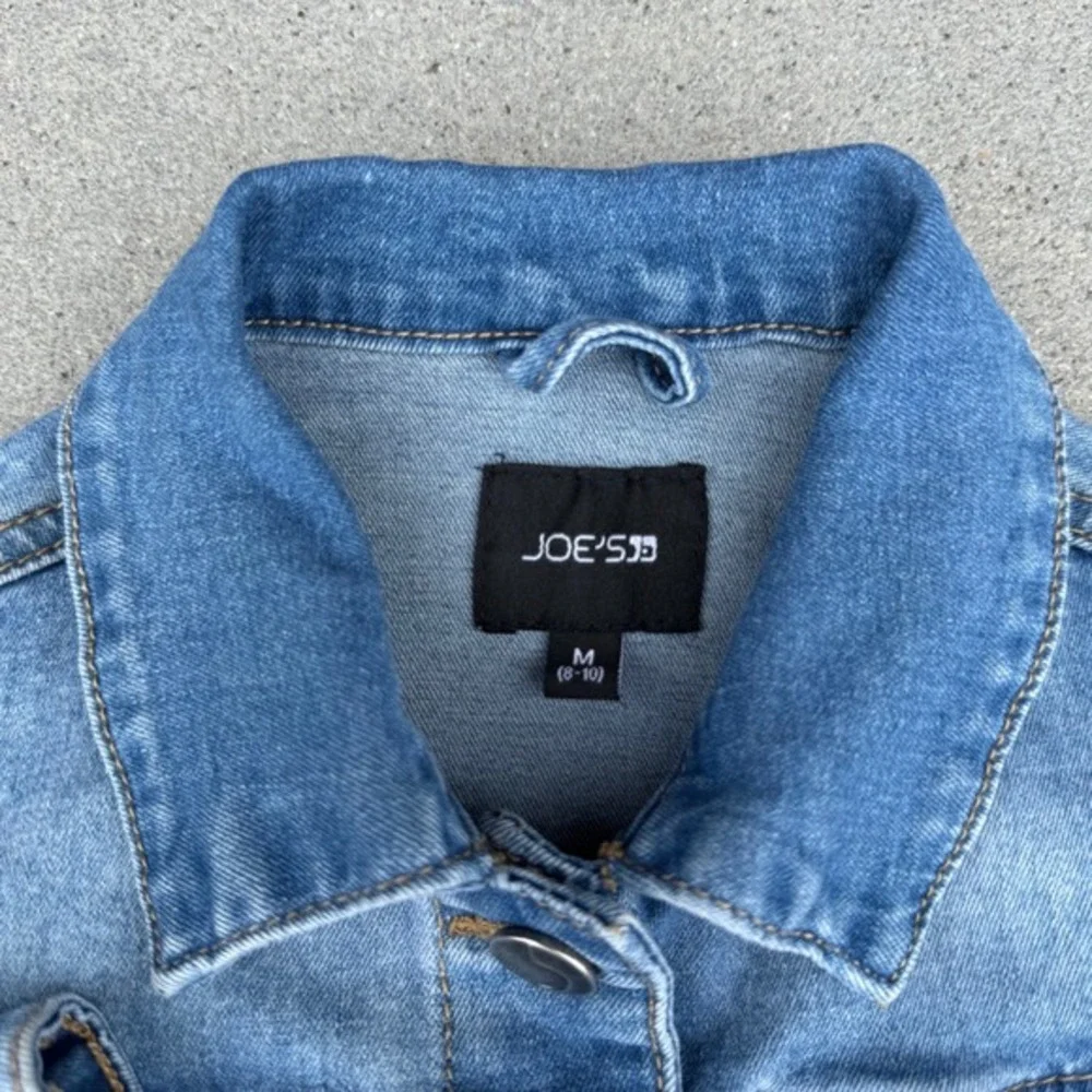 Joes Jeans Kids Denim Jacket Medium Wash Blue Button Front Size M‎ 8-10